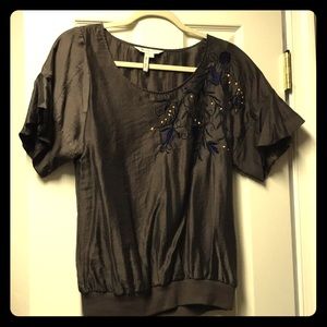BCBG embroidered blouse